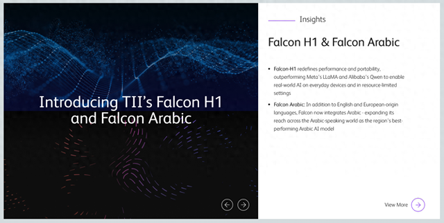 阿联酋发布两款AI大模型 聚焦阿拉伯语和轻量化应用市场