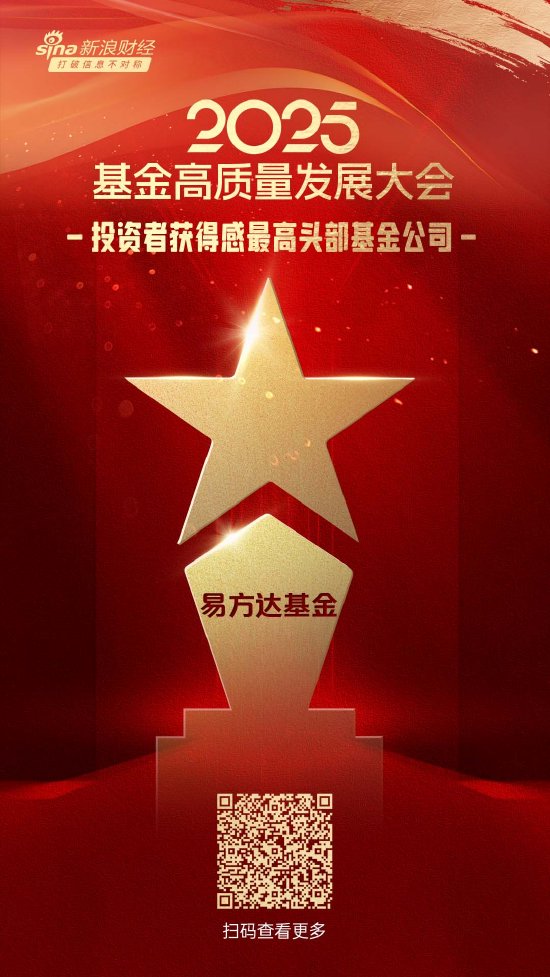 2025公募基金荣誉榜：易方达基金获得最具影响力基金公司、最佳投资者教育基金公司等6项大奖