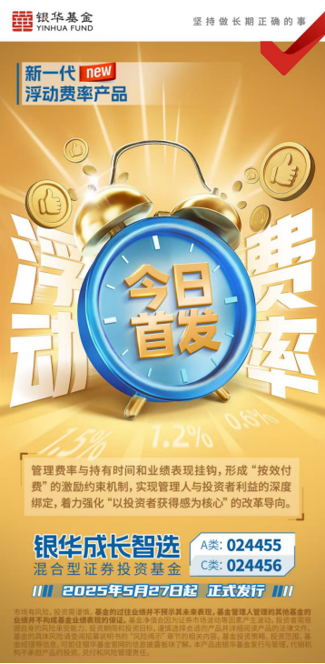 费率与持有时间及业绩挂钩 银华成长智选混合今起发行