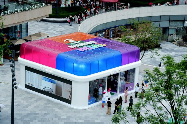 “小而强大 天生出彩”科沃斯地宝mini快闪店炫彩成都，彰显品牌年轻力