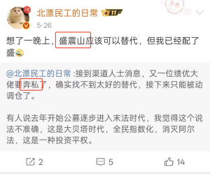 绩优基金大佬奔私,盛震山可平替引关注!前瞻布局黄金板块,不追热点,专注挖掘逆周期投资机会