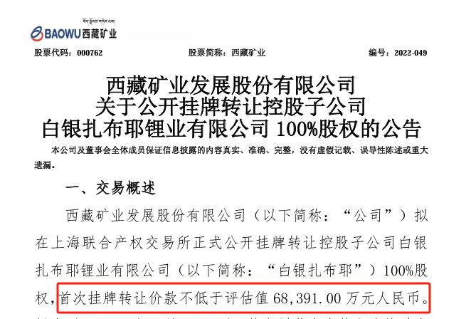 西北锂矿巨头“僵局”,资产打折也卖不动