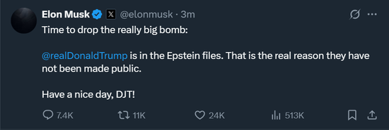 法案口水战升级为利益博弈 特朗普-马斯克“兄弟情”破碎 特斯拉暴跌带崩科技股