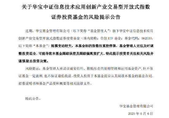 逐“光”而行?信创新晋“吸金大户”,562030叒现天量,基金公司紧急提示风险!金融科技突然变脸,什么原因