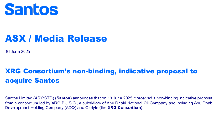 豪掷187亿美元，阿布扎比石油公司欲牵头收购澳洲油气巨头Santos