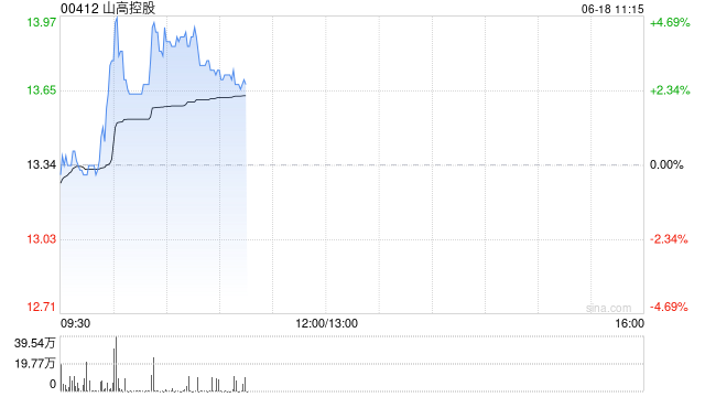 山高控股早盘涨超4% 公司电算一体化初见成效全牌照资源构建差异化竞争优势