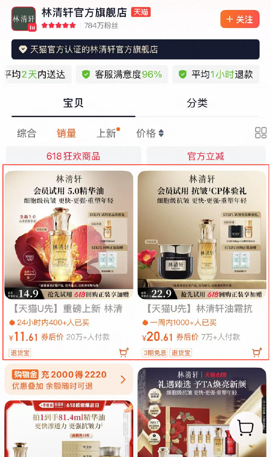 林清轩IPO：2022年曾陷亏损、靠小样狂潮堆砌“假高端”？三年研发投入不足亿元却用近6成收入做营销