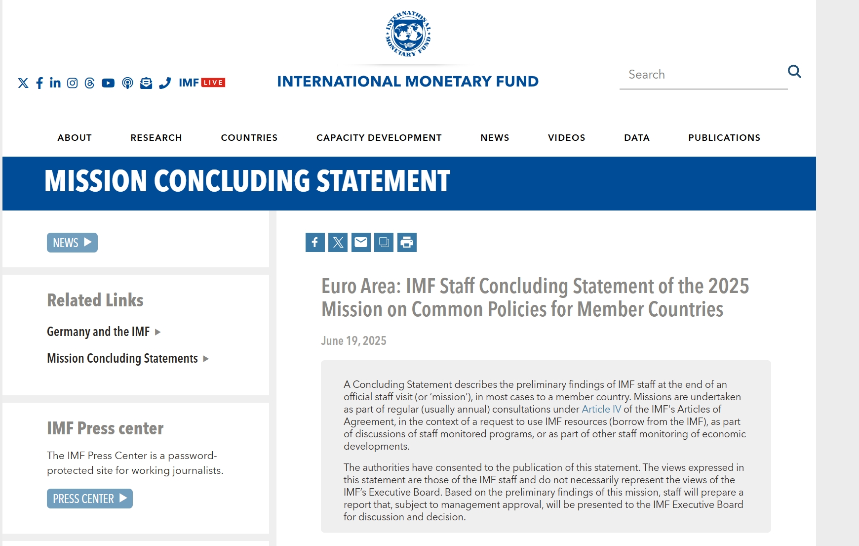 IMF警告:欧洲经济面临停滞风险 建议预算提高50%