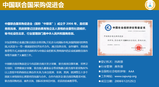 中国联合国采购促进会宋嘉：企业出海是一种战略选择