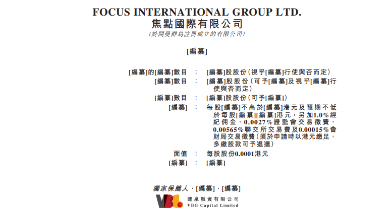 泉州师范校友企业焦点国际,递交IPO招股书,拟赴香港上市