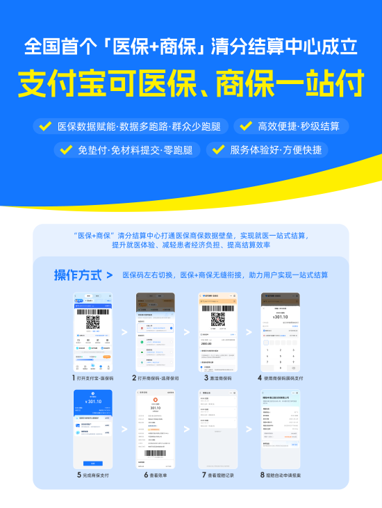 北京率先试点医保赋能商保直赔 支付宝商保码可实现秒级报销