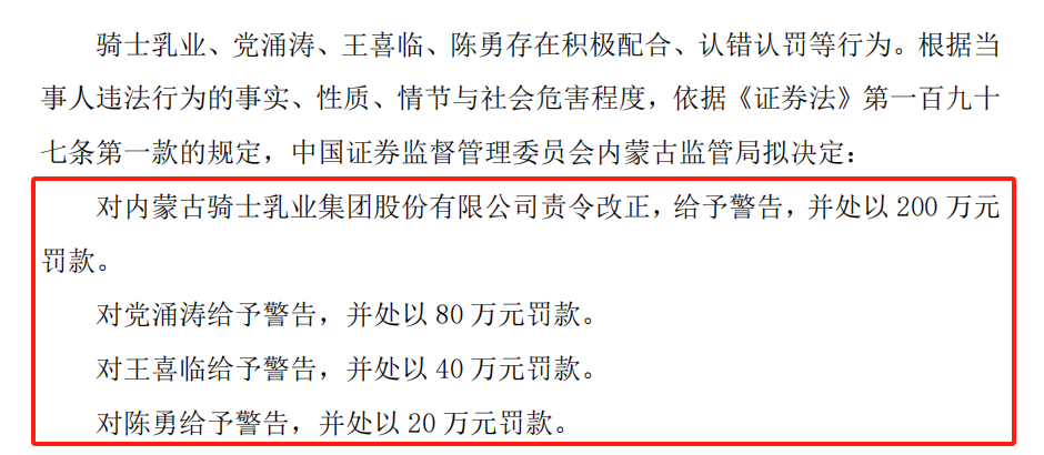 投资期货巨亏未及时披露!上市公司骑士乳业、董事长被立案