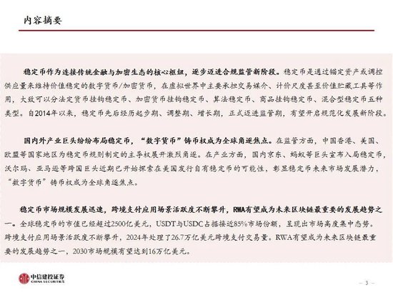 中信建投:一文读懂稳定币产业机会