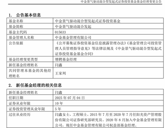 换将“止损”？中金基金