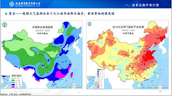 【沥青周报】沥青延续小幅反弹,关注降雨高温天气影响