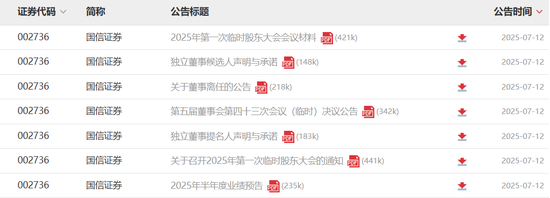 罢免！国信证券