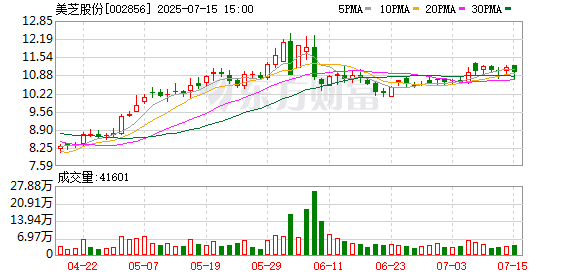 美芝股份：7月15日召开董事会会议
