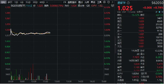 “支付松绑+技术出海+需求刚性”黄金三角驱动，药ETF（562050）逆市涨1%！丽珠集团、华东医药领涨