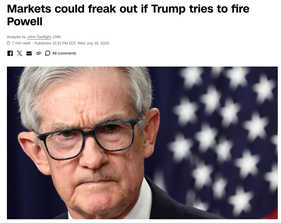 特朗普与鲍威尔矛盾升级 解雇争端外再爆一大隐忧