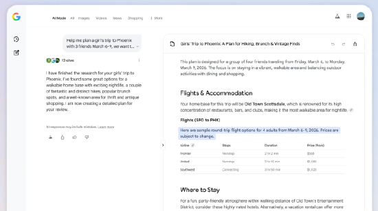 谷歌在全球推出人工智能“航班优惠”工具