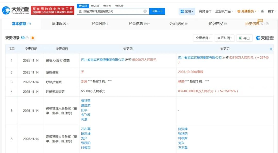 白酒又行了？五粮液旗下一公司大幅增资