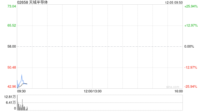天域半导体首日破发跌逾三成 每手亏损达1000港元